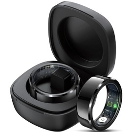 findtime Smart Ring Heart Rate Monitor Blood Pressure Ring Sleep Tracker Blood Oxygen Health Ring Pedometer Step Counter Calories Waterproof Fitness Ring for Men Women