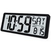 KMMKGG (4.6" Numbers 15 Inch Large Digital Wall Clock Battery