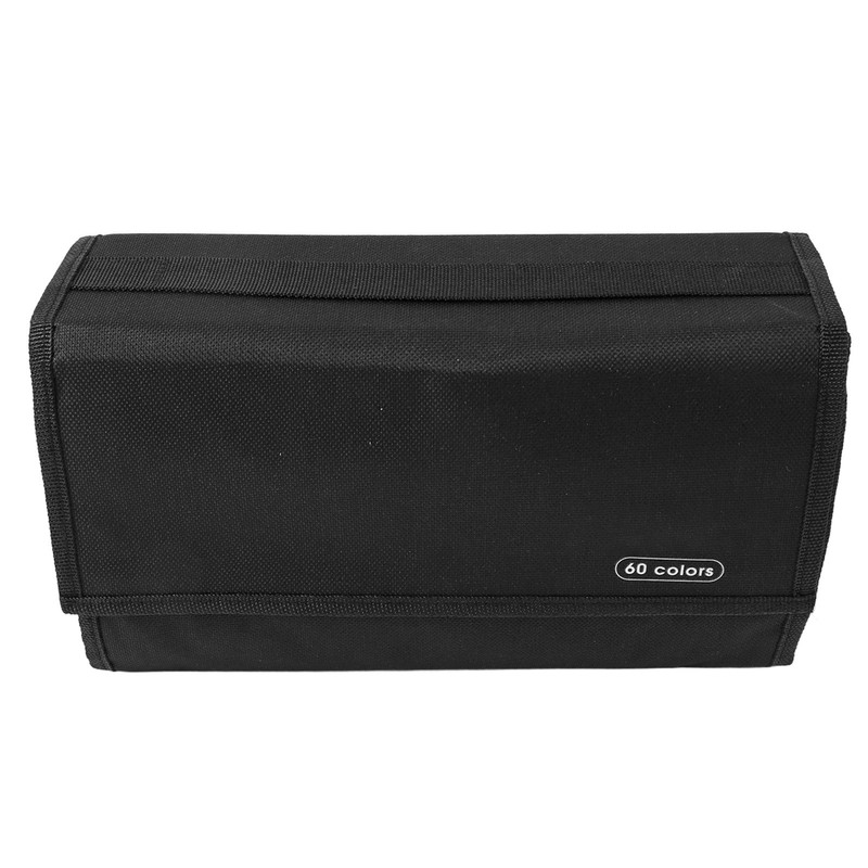 Marker Pen Bag Canvas Multi Layers Large Capacity Portable Pen