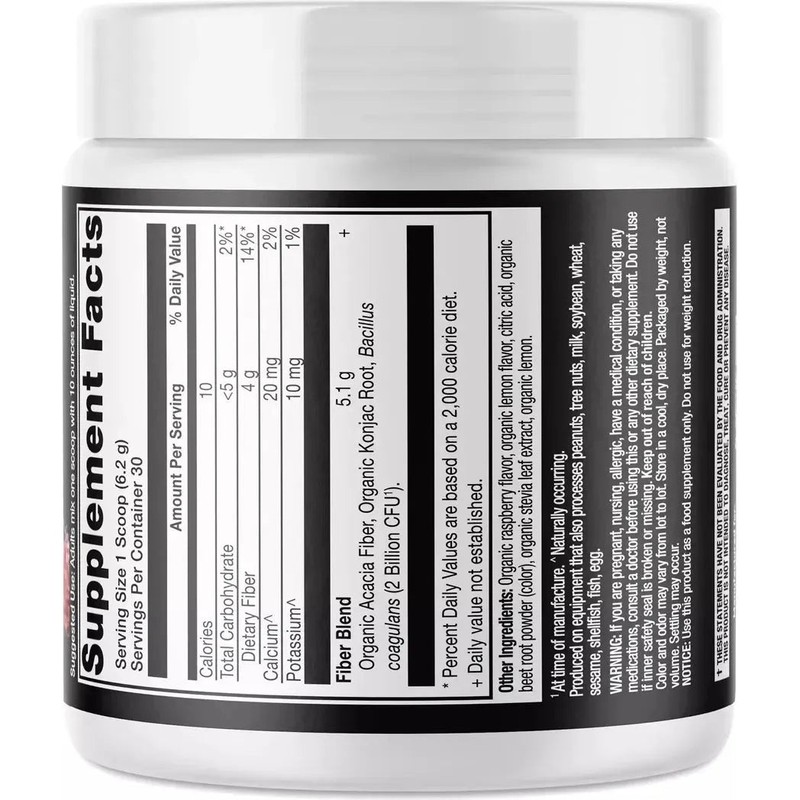 Ancient Nutrition Organic Fiber 6.5oz Raspberry Lemonade