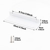 10Pcs Concealed Cupboard Handles, Drawer Pull, White Concealed Handles, Mount