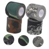 COLLBATH 4pcs Camouflage Pattern Nonwoven Tape Lightweight Hunting Camouflage Wrap