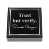 Ronald Reagan Trust But Verify Quote Marble Paperweight - Exclusive