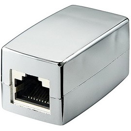 CAT 5modularkupplung, crossover 2 x RJ45-Buchse geschirmt