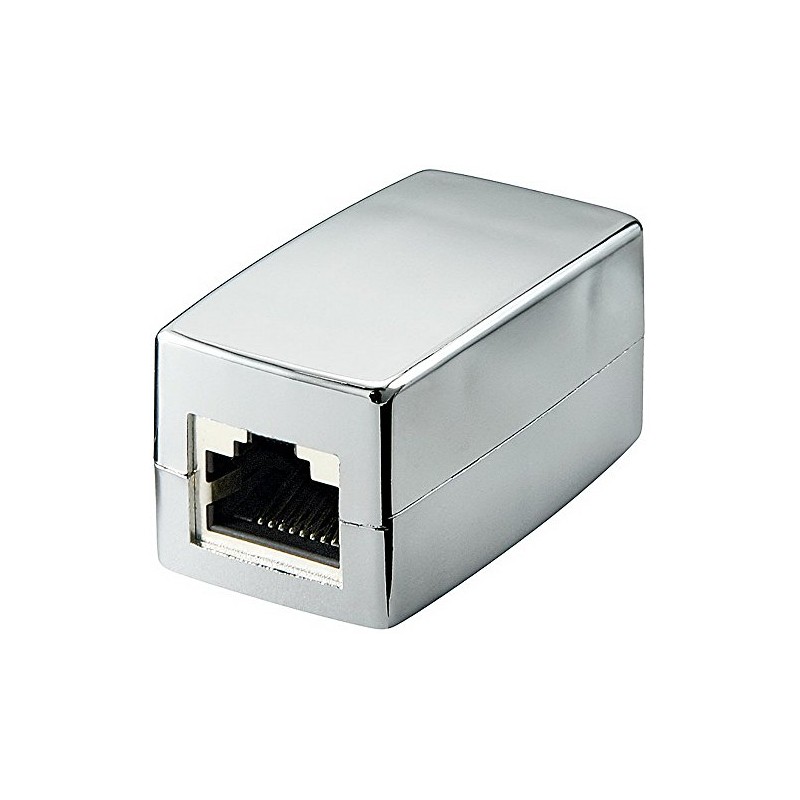 CAT 5modularkupplung, crossover 2 x RJ45-Buchse geschirmt