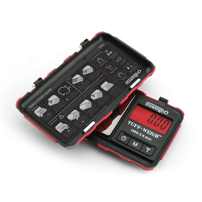 Truweigh TUFFWEIGH Digital Mini Scale (100g x 0.01g - Red/Black)