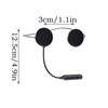 Dirtbike Helmet Speakers, Motorcycle Headphone, Ultra-Thin 12mm Smart Intercom Earbuds