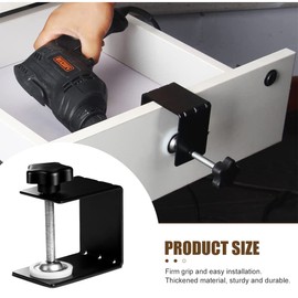 Fence Clamp Universal Woodworking C Clamps Heavy Duty Metal Desk Mounting Clamp Small Welding Clamps Mounting Accessory for Drawer Front Installation