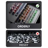 ALOANES 9PC ABS Socket Organizer, Socket Rails Fit 3/8 inch