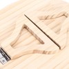Clip On Tray Natural Bamboo 9.8in Round Home Couch Sofa