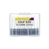 ALLECIN 10uF 63V 5x11mm Electrolytic Capacitor 10 UF MFD 63