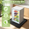 Fridge Mats with Raised Edge,19.7" x 19.7" Washer and Dryer