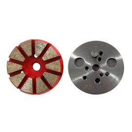 10 Segments #60/80 Diamond Grinding Disc for Polar Magnetic and Stonekor Grinders, Medium Bond