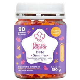 FLOR DE JAGUAR  Pack DFN Gummies (2 piezas)  2 pzas  180 g  Con Mineral, Probiticos, Vitamina  Bienestar diario con vitaminas y probiticos            
