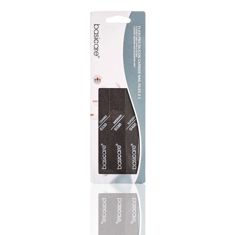 Nail File Silicon Carbide 3 Piece 150, 180, 400 Grit