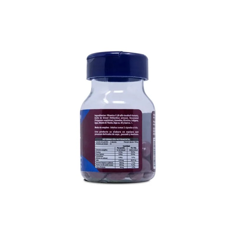Resveratrol Vitamina Colágeno Cápsulas Naturagel Sabor