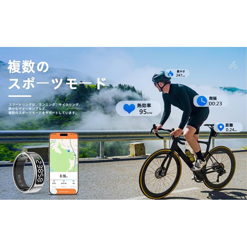 Smart screen ring, IP68 waterproof, intelligent movement tracking, sleep analysis,