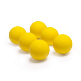 Champion Sports LBY6SET Nocsae Lacrosse Ball Set, Yellow