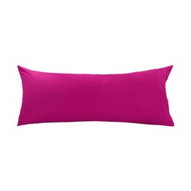uxcell Body Pillow Case Pillowcase Cover, Egyptian Cotton, 250 Thread Count, 1-Piece Non-Zippered Body or Pregnancy Pillow Covers, Fuchsia Body (20"x48")