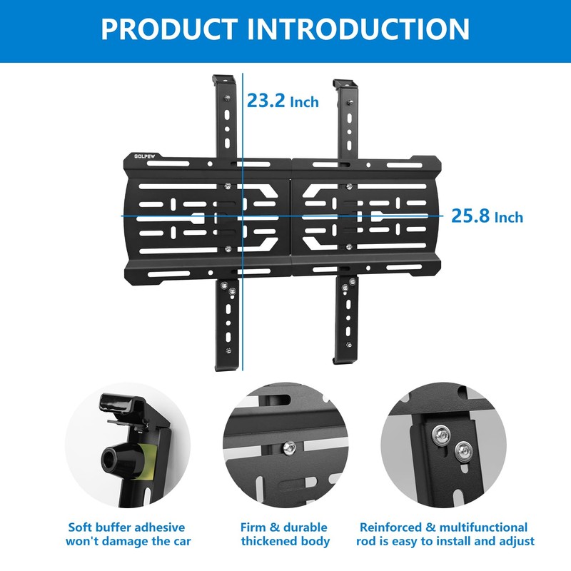 Rear Window Storage Molle Panel Kit for Jeep Wrangler JL
