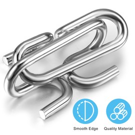 Poen 48 Pcs Metal Puzzles for Adults Brain Game Disentanglement Puzzles Hanayama Brain Teaser Puzzle with Pouch Unlock Interlocking Toy Game IQ Magic Trick Metal PuzzleToy Gift