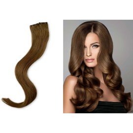Bebe and Lola Remy Invisible Tape In Hair Seamless Extensions (20 pieces) 50 grams (#6, 16" (50g))