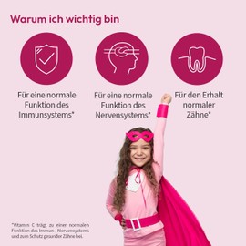 Vitamin C Children - Made from Organic Acerola & Organic Ginger - 90 Mini Capsules - 100% Natural & Vegan - Supports the Immune System - Sugar-Free & No Additives - 1 Month Supply