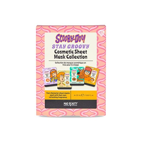 MAD Beauty Scooby-Doo Sheet Face Masks Set (Pack of 4)