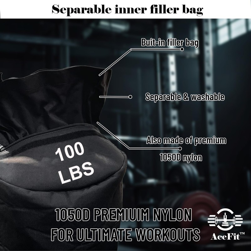AceFit Sandbag for Workout | Sand Bags for Weight Training