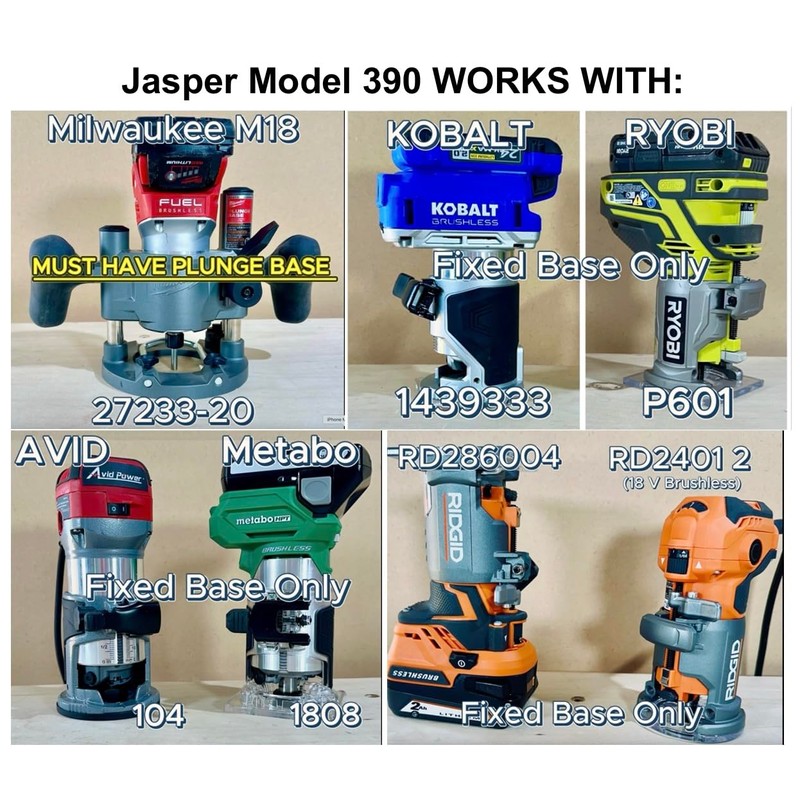 Jasper 390 PRO Router Circle Cutter Jig – Cut 184