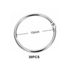 Pack of 30 Binder Rings Books Rings 15 mm Inner