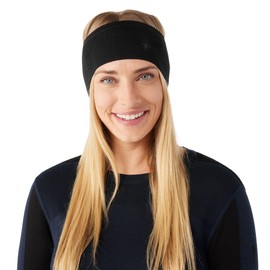 Smartwool Intraknit Merino Tech Headband for Men and Women, Black-Charcoal, One Size