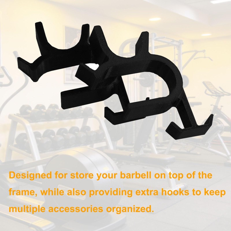 PIAOLGYI Hook Holder for Gym Monster Barbell,Organizer for Attachments,Weights Accessories(2