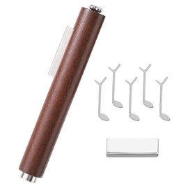 Lyreh 7 Teiliges Katzenaugen Nagelmagnet Werkzeugset, Herzförmiger Katzenaugen Gel Nagellack Magnet 3-in-1 Profi Maniküre Set mit Y-Förmigen Führungsstäben für Zuhause Heimwerker Salon Studio