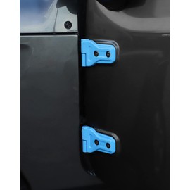 JeCar Door Hinge Cover Trim Exterior Accessories Compatible with Jeep Wrangler JL JLU 2018-2023 & Gladiator JT Truck 2020-2023, Light Blue