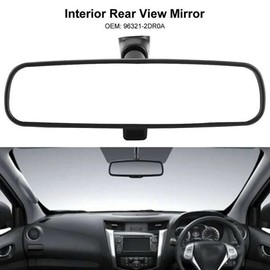 Gigicloud Espejo retrovisor para coche, espejo retrovisor interior de gran angular para reducir el punto ciego de manera eficaz para coches, SUV, camiones, transparente