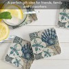 Thirstystone Tide Pool Shells 4-Pack Tumbled Tile Stone Coasters with