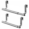 GEEZY Extendable Over Door Hanging Rail Metal Holder Rack Tea