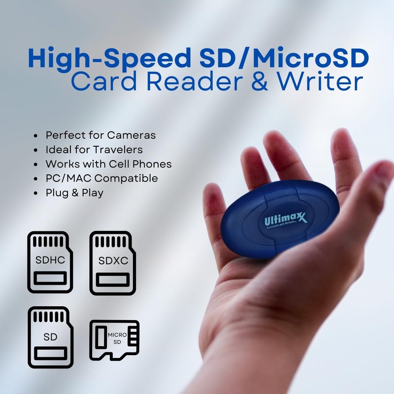 Ultimaxx USB High-Speed Card Reader & Writer for SD, SDHC,