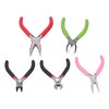 5Pcs Pliers Kit Diagonal Flat Nosed Bail Making Jewelry Pliers