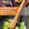 12-Inch Olive Wood Cooking Tools – 5-Piece Wooden Kitchen Utensils