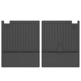 IKON MOTORSPORTS, Backrest Mats Seat Back Protector Compatible With 2013-2020 Nissan Pathfinder INFINITI QX60 JX35, Black TPE All Weather Rear Cargo Trunk Liner Backrest Mats Interior Accessories 2PCS