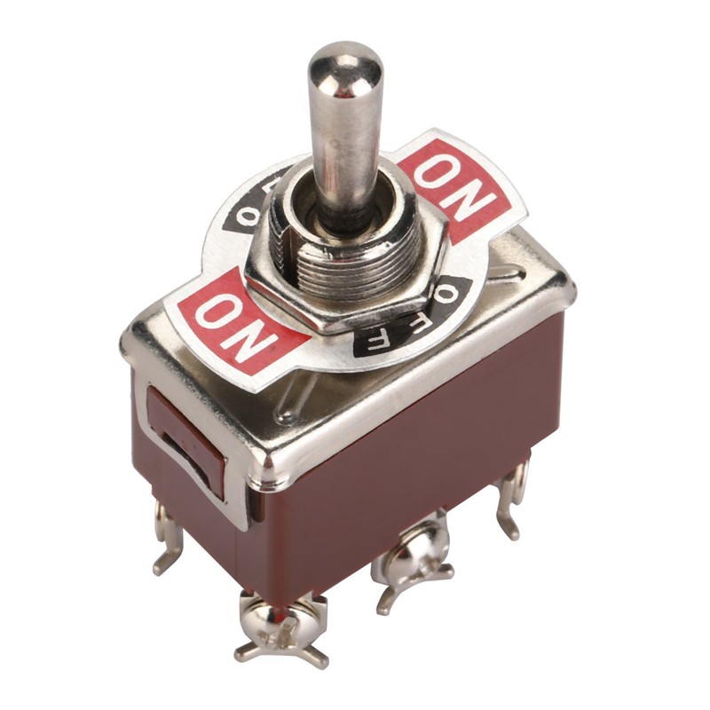 5PCS Toggle Switch DPDT 6 Pin3 Position Terninal On OFF