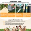 BinetGo Outdoor Automatic Water Dispenser for Dogs, Stainless Steel Bite