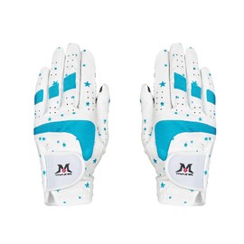 MAZEL Golf Gloves for Kids Junior Kids Ambidextrous Golf Gloves 1 Set (Star-Blue, M)