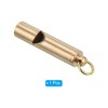 PATIKIL Emergency Whistles with Key Chain Brass Outdoor Survival Whistle