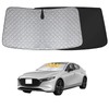 Front Sun Shade Compatible with Mazda 3 Sedan Fastback BP5P/BPFP/BP8P/BPEP