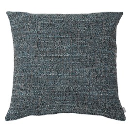 Quarter Report Rustic Warm Cushion Cover, Melange Turquoise, Approx. 17.7 x 17.7 inches (45 x 45 cm), Mixed Style, Simple, Zipper Type [Made in Japan]