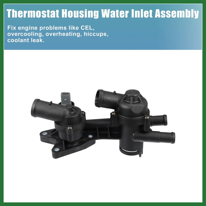 Motoforti 03C121026AR Engine Coolant Thermostat Housing Assembly for Seat Ibiza