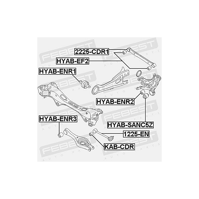 FEBEST KAB-CDR Wheel Suspensions